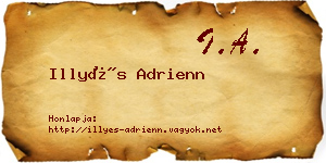 Illyés Adrienn névjegykártya